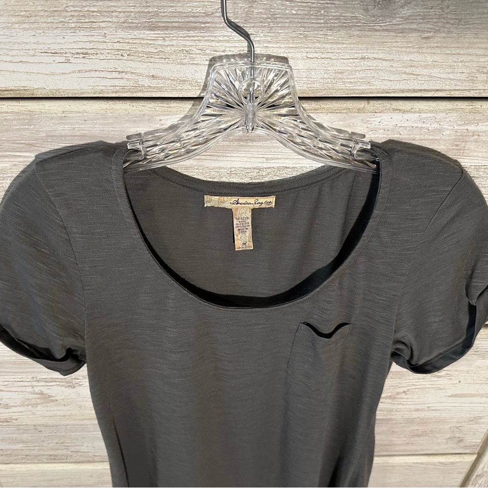 American Rag Cie Soft Grey Top - Picture 3 of 3